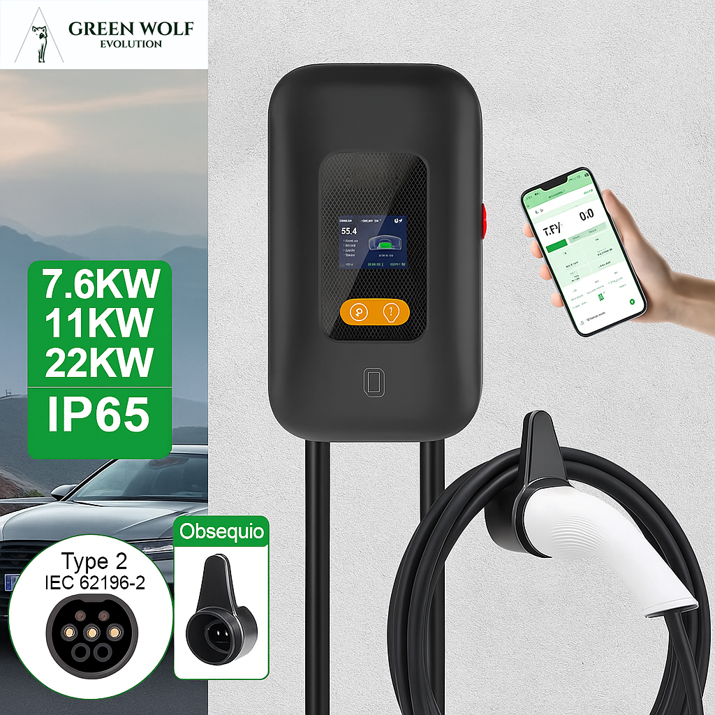 EV cargador 8-32A 7.6KW 11KW 22KW 3 fases thumbnail