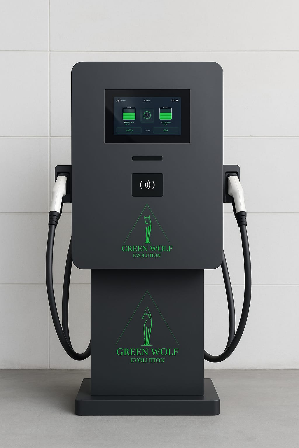 Panel informativo de la marca en showroom