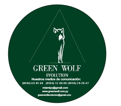 Sticker Green Wolf